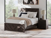 Prendonea Charcoal Full Panel Bed from Ashley - DMV Furniture