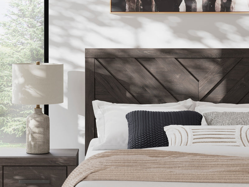 Prendonea Charcoal Panel Bedroom Set from Ashley - DMV Furniture