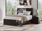 Prendonea Dark Charcoal Queen Panel Bed, Dresser and Nightstand from Ashley - DMV Furniture