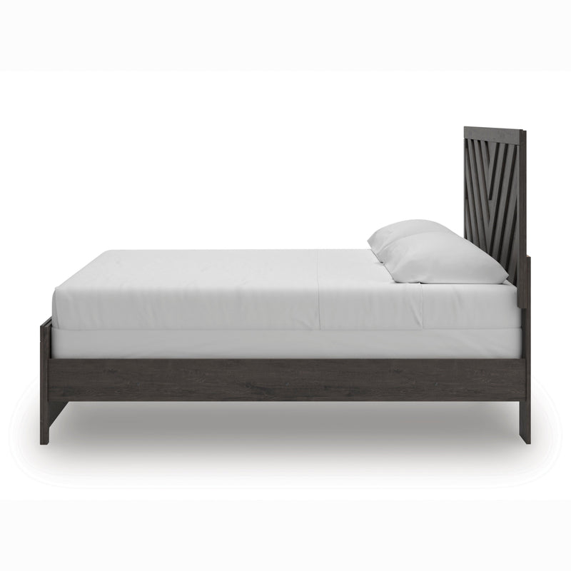Prendonea Charcoal King Panel Bed from Ashley - DMV Furniture