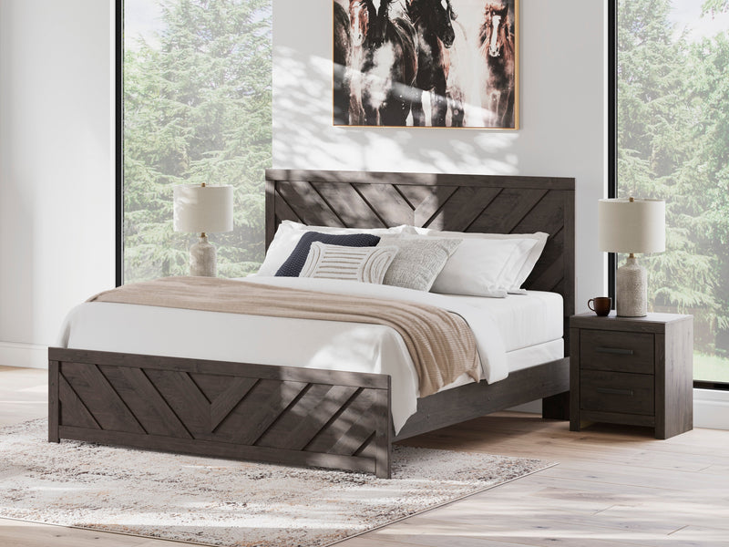 Prendonea Charcoal Panel Bedroom Set from Ashley - DMV Furniture