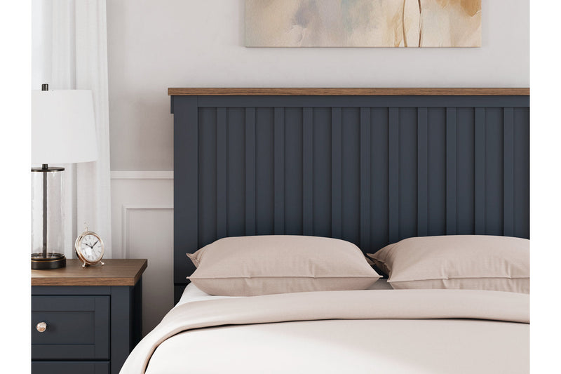 Landocken Brown/Blue Full Panel Bed -  Ashley - DMV Furniture