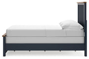 Landocken Brown/Blue Full Panel Bed -  Ashley - DMV Furniture