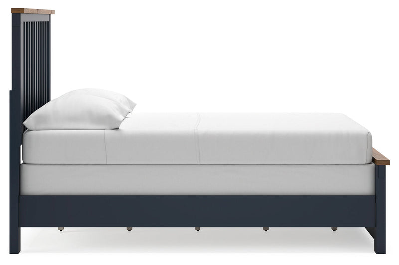 Landocken Brown/Blue Full Panel Bed -  Ashley - DMV Furniture