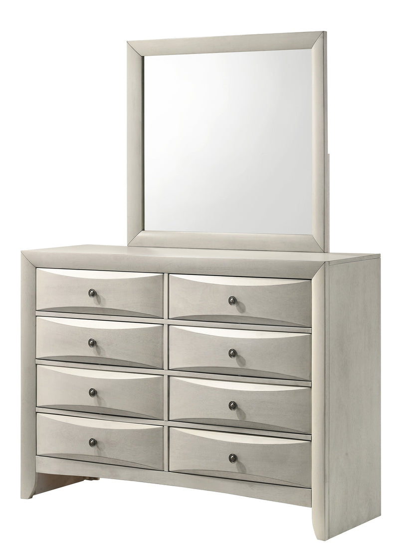 Emily White Bedroom Mirror (Mirror Only) from Crown Mark - DMV Furniture