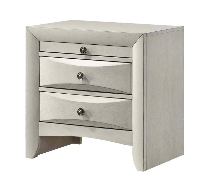 Emily White Nightstand from Crown Mark - DMV Furniture