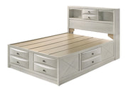 Emily White King Storage Platform Bed from Crown Mark - DMV Furniture