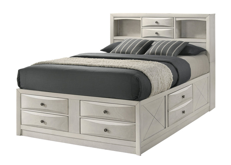 Emily White Storage Platform Bedroom Set from Crown Mark - DMV Furniture