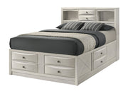 Emily White King Storage Platform Bed from Crown Mark - DMV Furniture