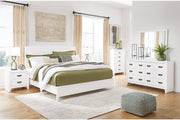 Binterglen White California King Panel Bed -  Ashley - DMV Furniture