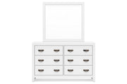 Binterglen White Dresser and Mirror -  Ashley - DMV Furniture