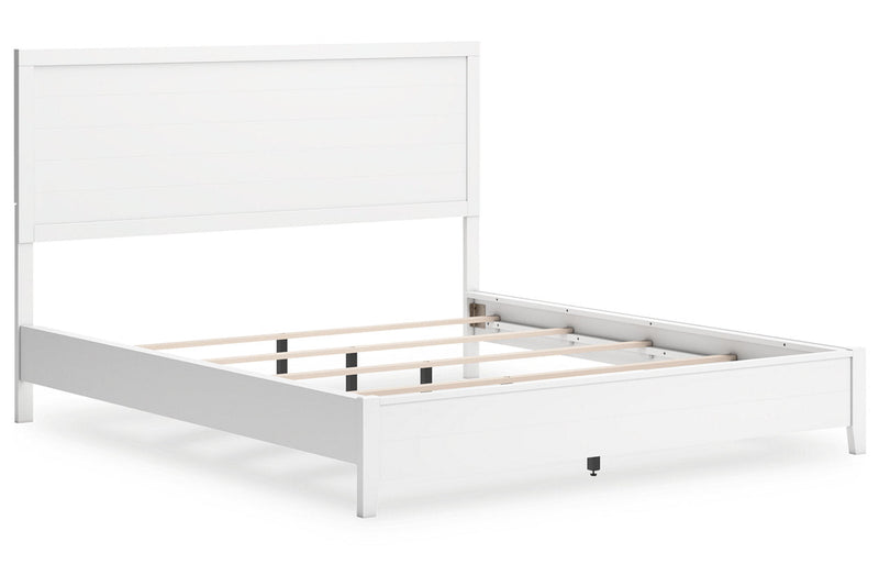 Binterglen White California King Panel Bed -  Ashley - DMV Furniture