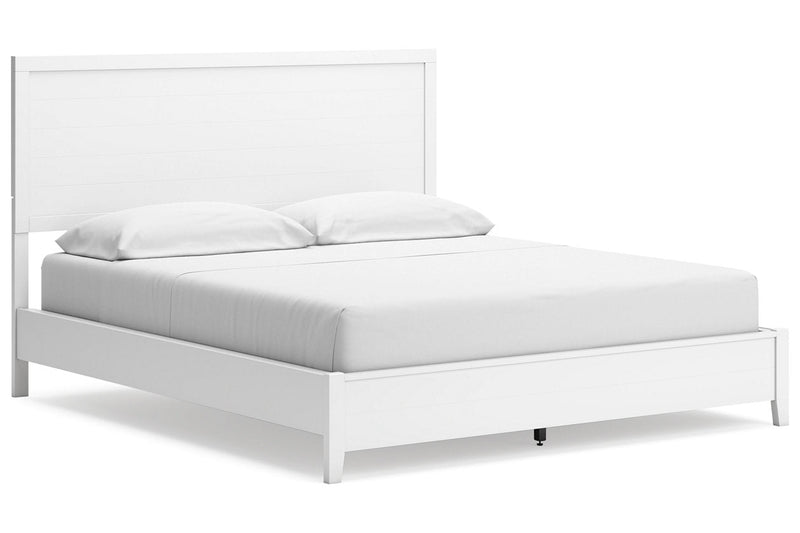 Binterglen White California King Panel Bed -  Ashley - DMV Furniture