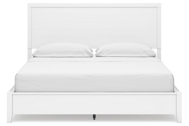 Binterglen White California King Panel Bed -  Ashley - DMV Furniture