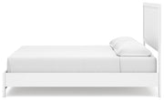 Binterglen White California King Panel Bed with Mirrored Dresser from Ashley - DMV Furniture
