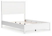 Binterglen White Full Panel Bed with Mirrored Dresser from Ashley - DMV Furniture