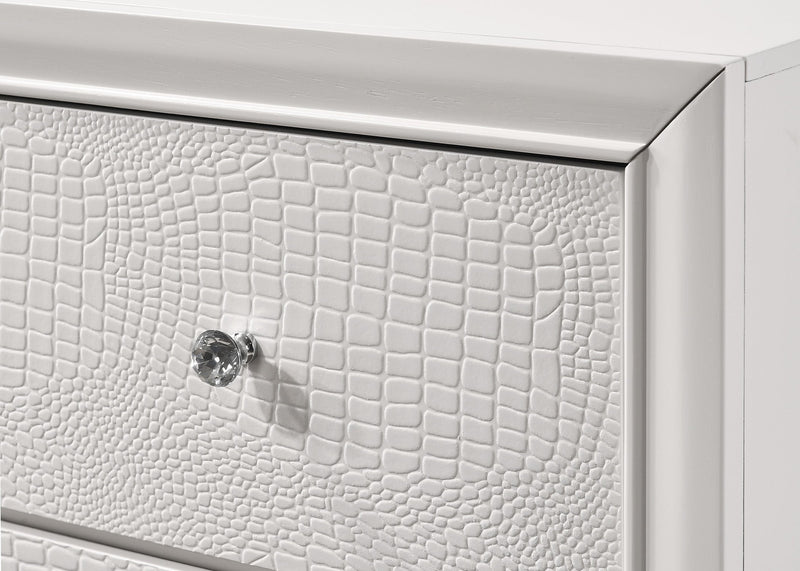 Lyssa Oat and Frost LED Upholstered Panel Youth Bedroom Set from Crown Mark - DMV Furniture