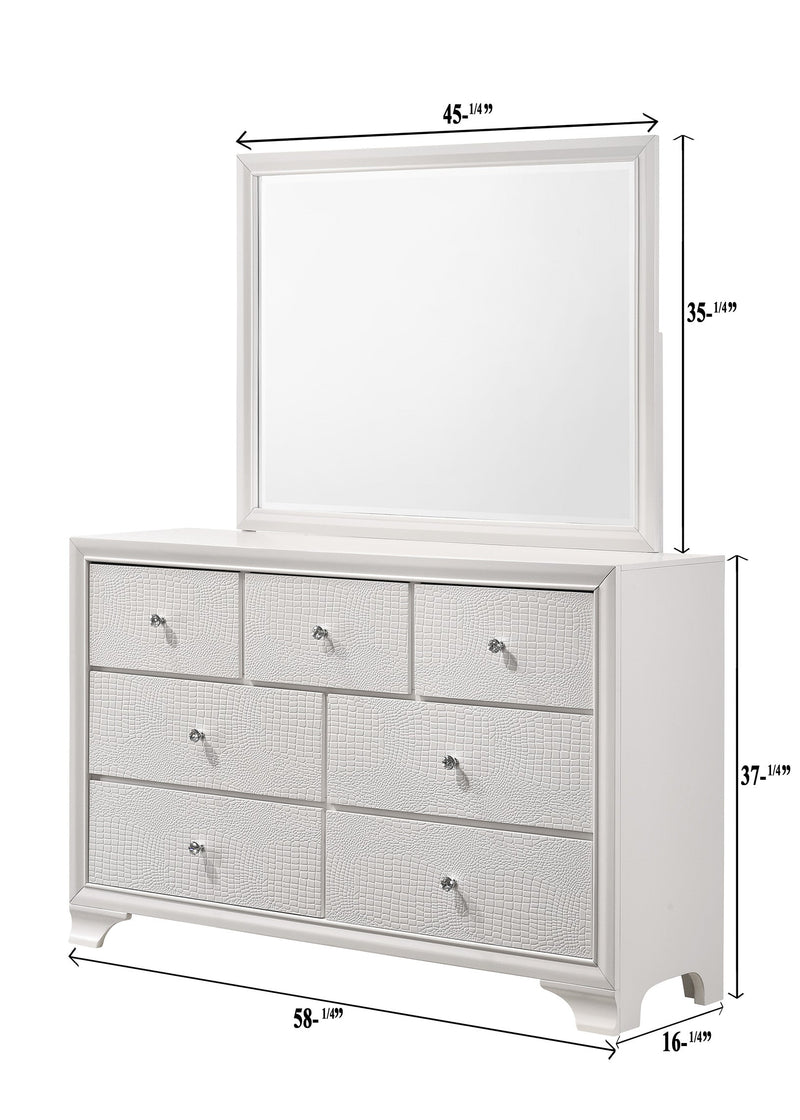 Lyssa Oat and Frost LED Upholstered Panel Bedroom Set from Crown Mark - DMV Furniture