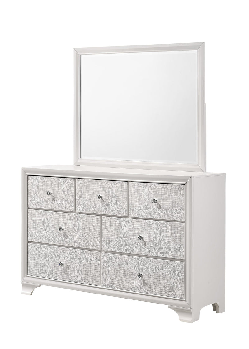 Lyssa Oat and Frost LED Upholstered Panel Youth Bedroom Set from Crown Mark - DMV Furniture