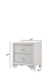 Lyssa Oat and Frost LED Upholstered Panel Bedroom Set from Crown Mark - DMV Furniture