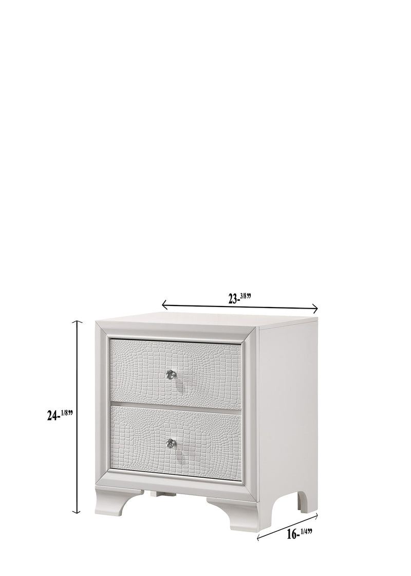 Lyssa Oat and Frost LED Upholstered Panel Bedroom Set from Crown Mark - DMV Furniture