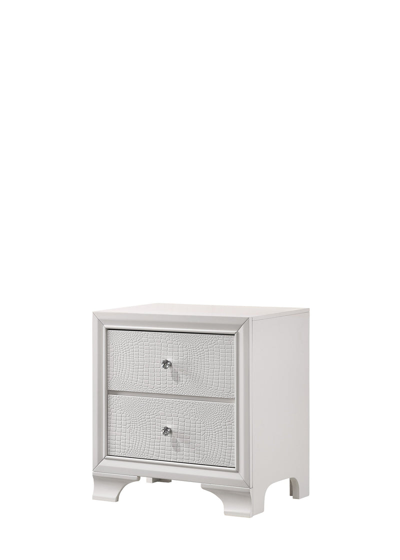 Lyssa Oat and Frost LED Upholstered Panel Bedroom Set from Crown Mark - DMV Furniture