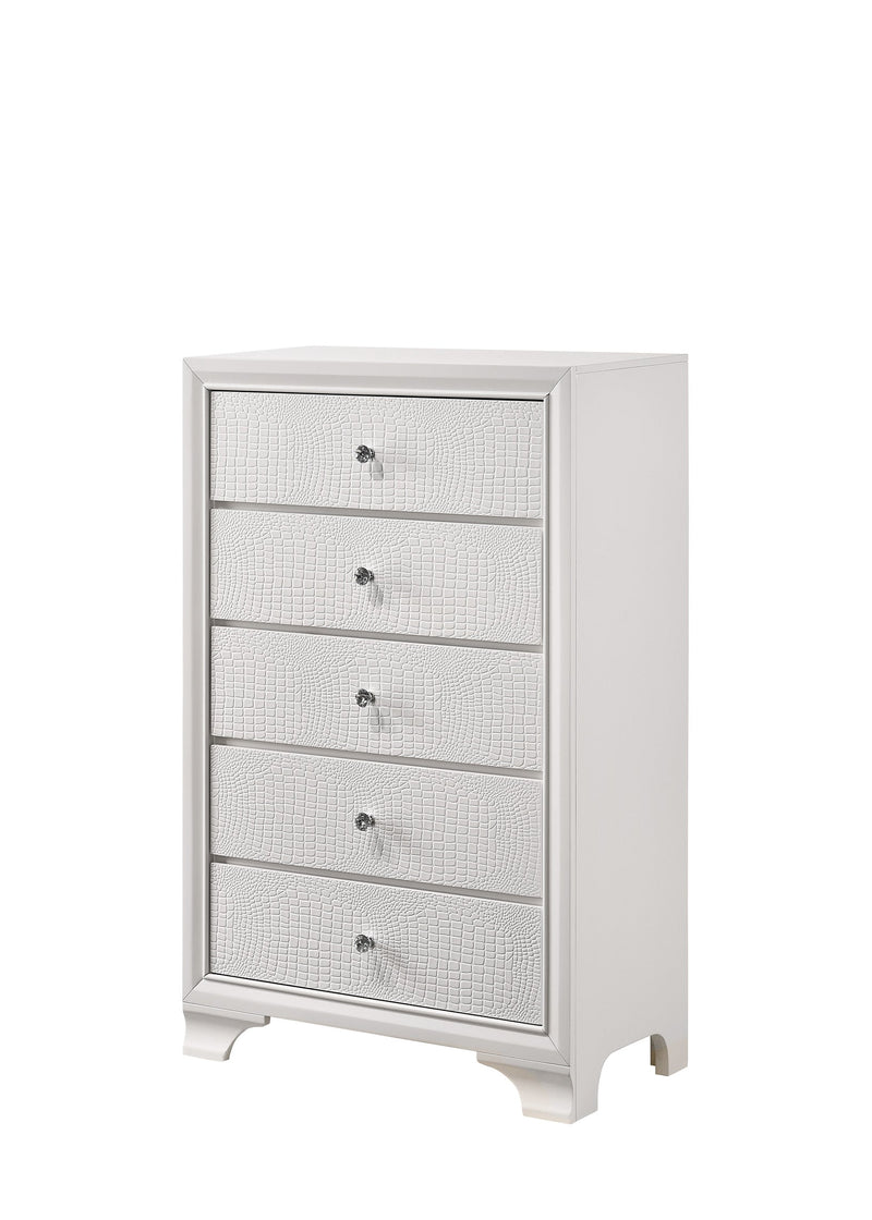 Lyssa Oat and Frost LED Upholstered Panel Youth Bedroom Set from Crown Mark - DMV Furniture