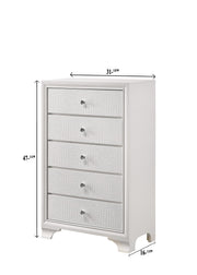 Lyssa Oat and Frost LED Upholstered Panel Bedroom Set from Crown Mark - DMV Furniture