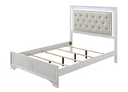 Lyssa Oat and Frost LED Upholstered Panel Youth Bedroom Set from Crown Mark - DMV Furniture