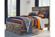 Wynnlow Gray Full Crossbuck Panel Bed from Ashley - DMV Furniture