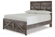 Wynnlow Gray Full Crossbuck Panel Bed from Ashley - DMV Furniture