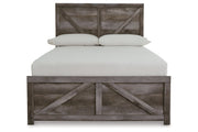 Wynnlow Gray Full Crossbuck Panel Bed from Ashley - DMV Furniture