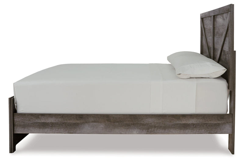 Wynnlow Gray Full Crossbuck Panel Bed from Ashley - DMV Furniture