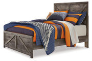 Wynnlow Gray Full Crossbuck Panel Bed from Ashley - DMV Furniture