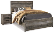 Wynnlow Gray Queen Panel Bed and Nightstand from Ashley - DMV Furniture