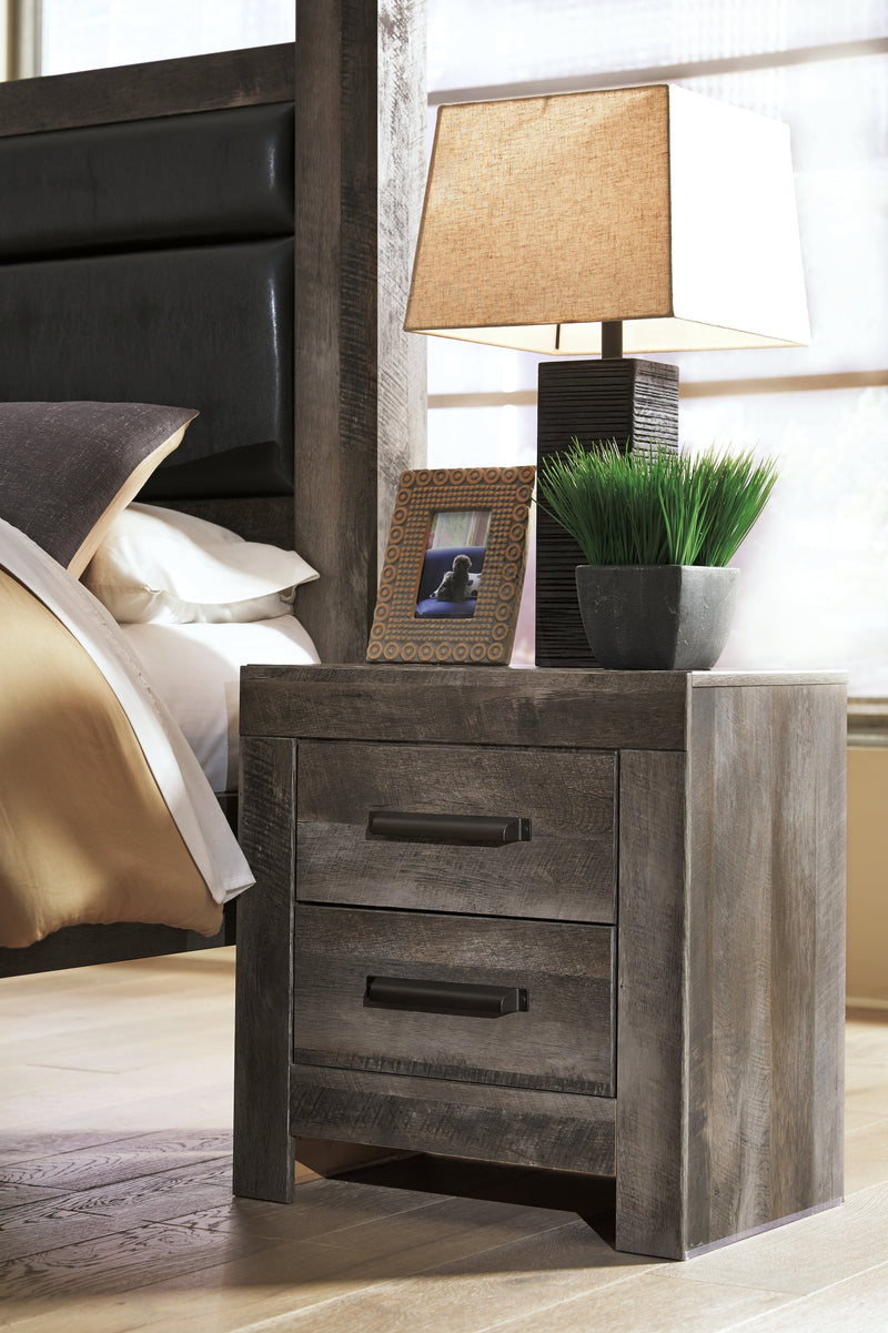 Wynnlow Gray Queen Panel Bed and Nightstand from Ashley - DMV Furniture