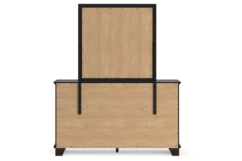Covetown Dark Brown Dresser and Mirror -  Ashley - DMV Furniture