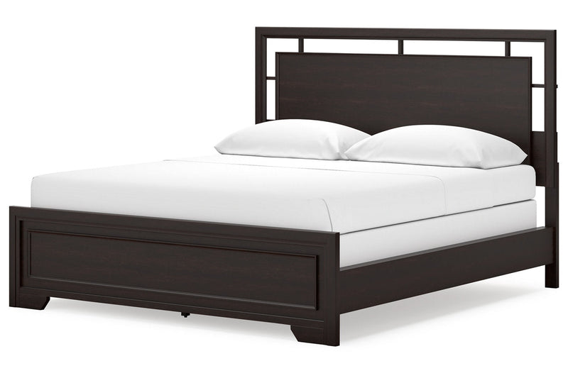 Covetown Dark Brown California King Panel Bed -  Ashley - DMV Furniture