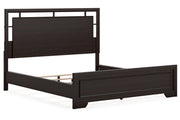 Covetown Dark Brown California King Panel Bed -  Ashley - DMV Furniture