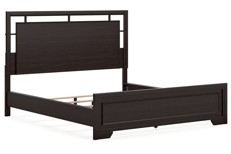 Covetown Dark Brown California King Panel Bed -  Ashley - DMV Furniture