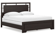 Covetown Dark Brown California King Panel Bed -  Ashley - DMV Furniture
