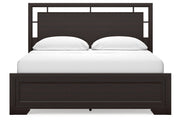 Covetown Dark Brown California King Panel Bed -  Ashley - DMV Furniture