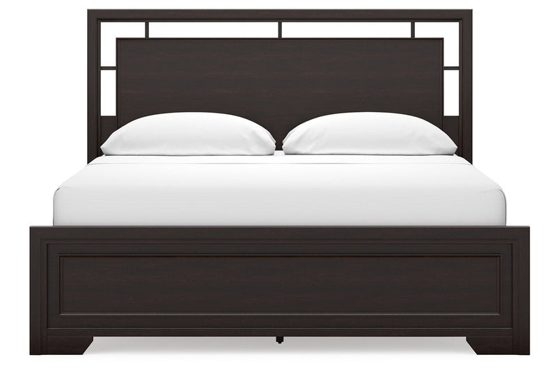 Covetown Dark Brown California King Panel Bed -  Ashley - DMV Furniture
