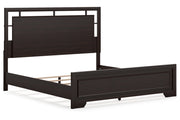 Covetown Dark Brown King Panel Bed -  Ashley - DMV Furniture