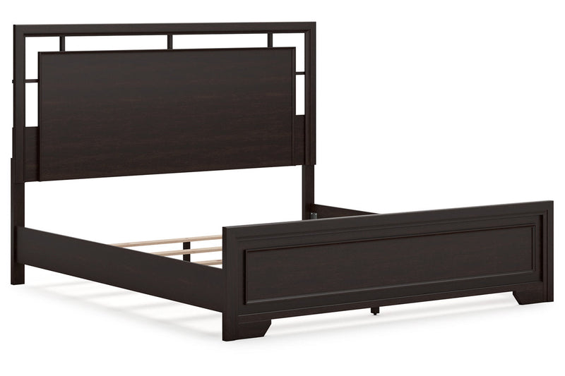 Covetown Dark Brown King Panel Bed -  Ashley - DMV Furniture