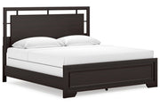 Covetown Dark Brown King Panel Bed -  Ashley - DMV Furniture