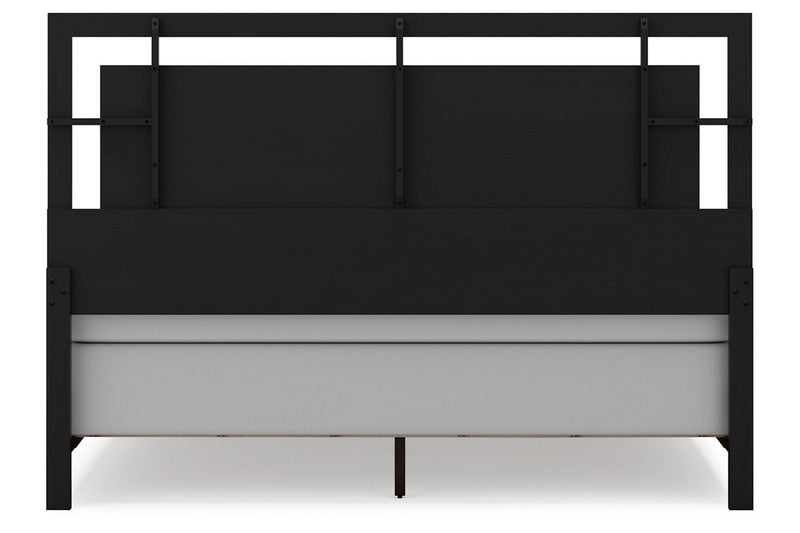 Covetown Dark Brown King Panel Bed -  Ashley - DMV Furniture