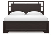 Covetown Dark Brown King Panel Bed -  Ashley - DMV Furniture