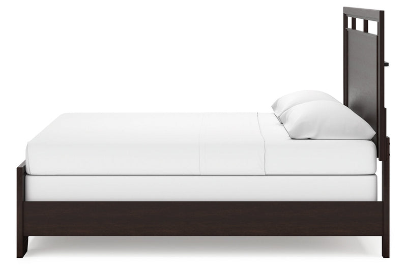 Covetown Dark Brown King Panel Bed -  Ashley - DMV Furniture