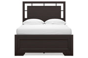 Covetown Dark Brown Full Panel Bed -  Ashley - DMV Furniture